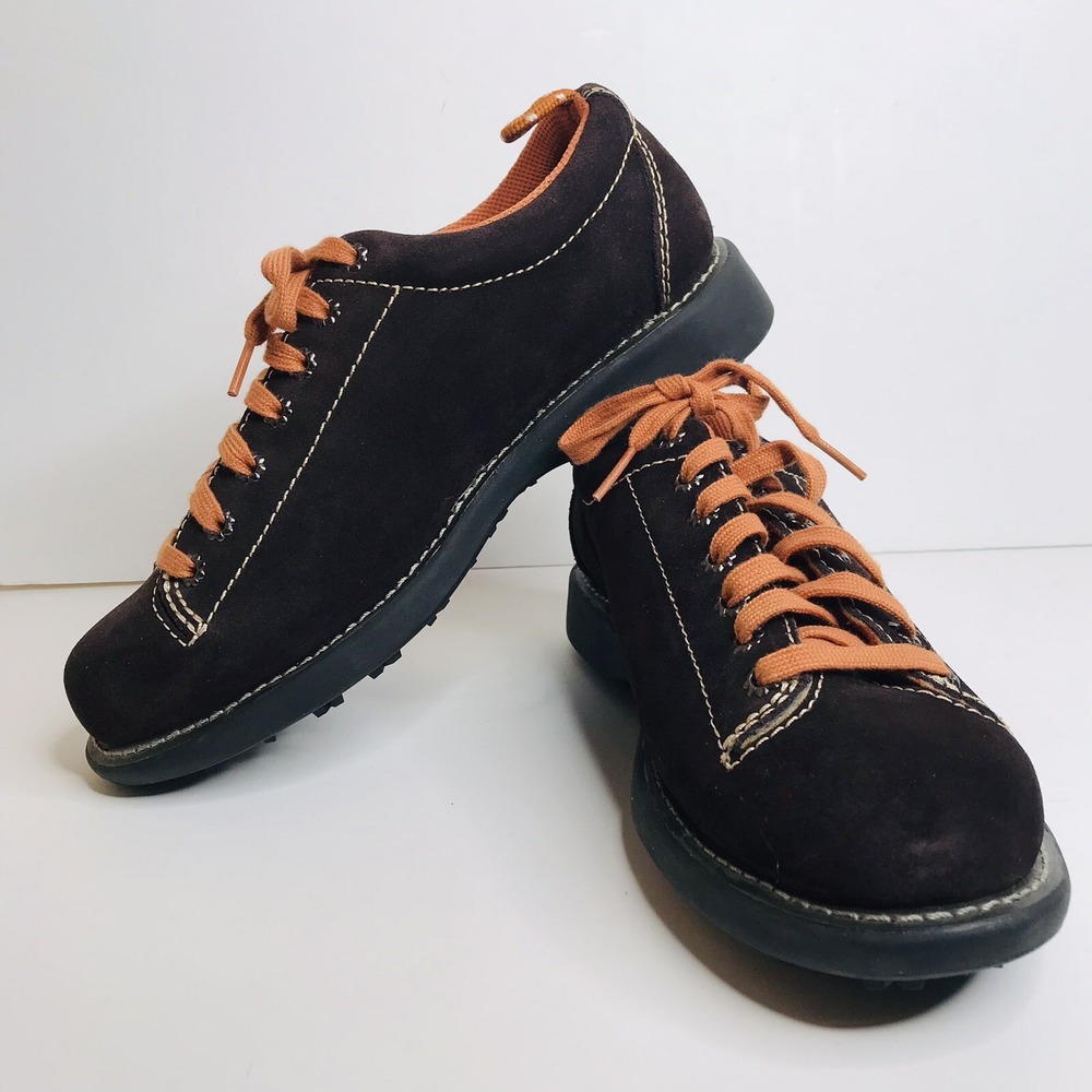 American Eagle Chunky Lace Up Oxford Brown Suede Women 10